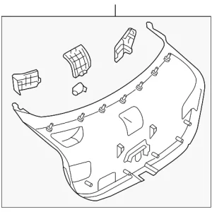 Lower Trim Panel - Mazda (GM9A-68-960H-02)