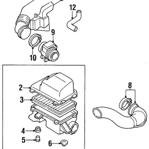 Mass Air Flow Sensor - Mazda (B6BF-13-215)