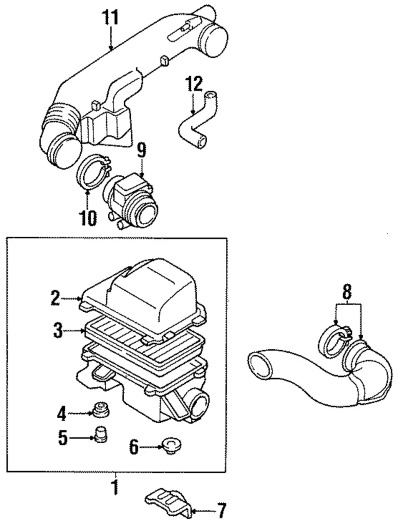Air Cleaner Assembly Bracket - Mazda (B61P-20-211)