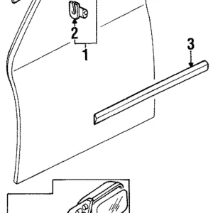 Belt Weather-Strip - Mazda (LB82-50-640)