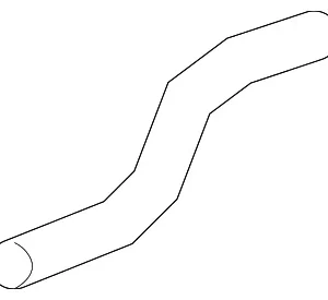 Lower Hose - Mazda (ZZC6-15-185)