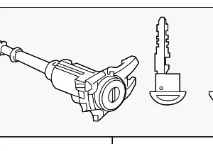 Lock Cylinder - Mazda (KMY0-76-220)