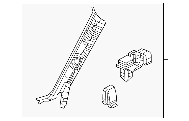 Windshield Pillar Trim - Mazda (DN4J-68-170A-02)