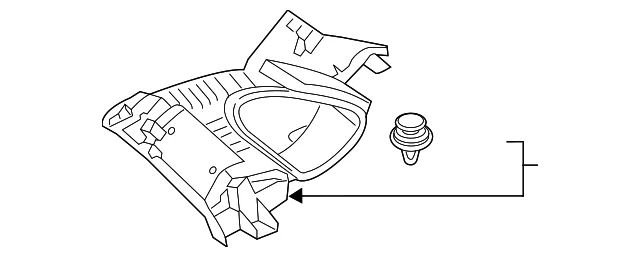 Quarter Pillar Trim - Mazda (DM0P-68-260A-75)