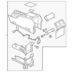 Rear Console - Mazda (CD84-64-420F-02)