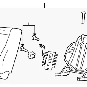 Seat Back Assembly - Mazda (ZZDD-88-180A-04)