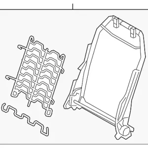Seat Back Frame - Mazda (BDGF-88-680)