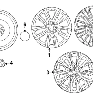 Wheel, Alloy - Mazda (9965-01-9510)
