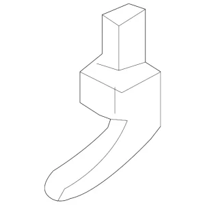 Handle, Inside - Mazda (D350-59-330E-02)
