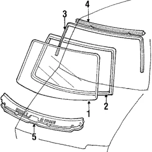 Upper Molding - Mazda (GJ21-50-601A)