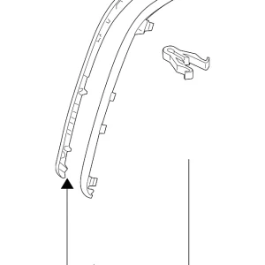 Side Molding - Mazda (EH46-55-150A)