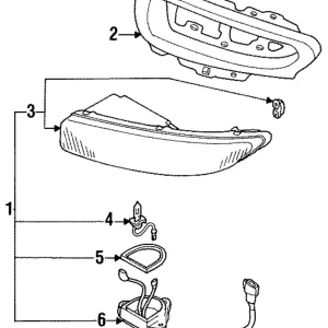 Lens & Housing - Mazda (GA2A-51-69YF)