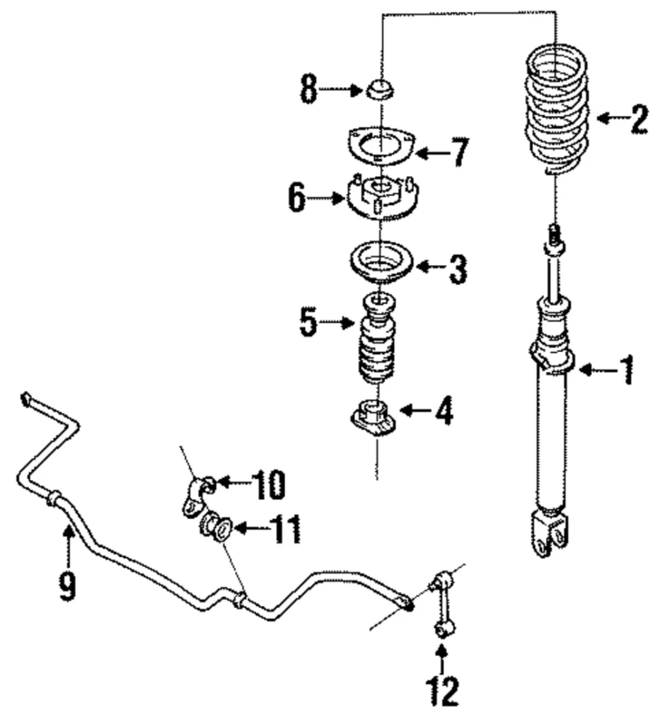 Strut Mount - Mazda (H380-34-380B)