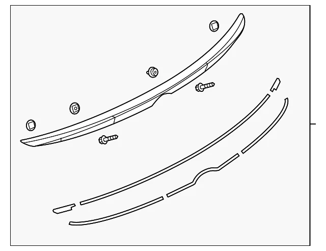Spoiler Assembly - Mazda (BHN1-51-960A-27)