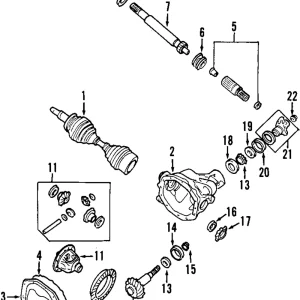 Axle Shafts - Mazda (ZZP0-24-740A)