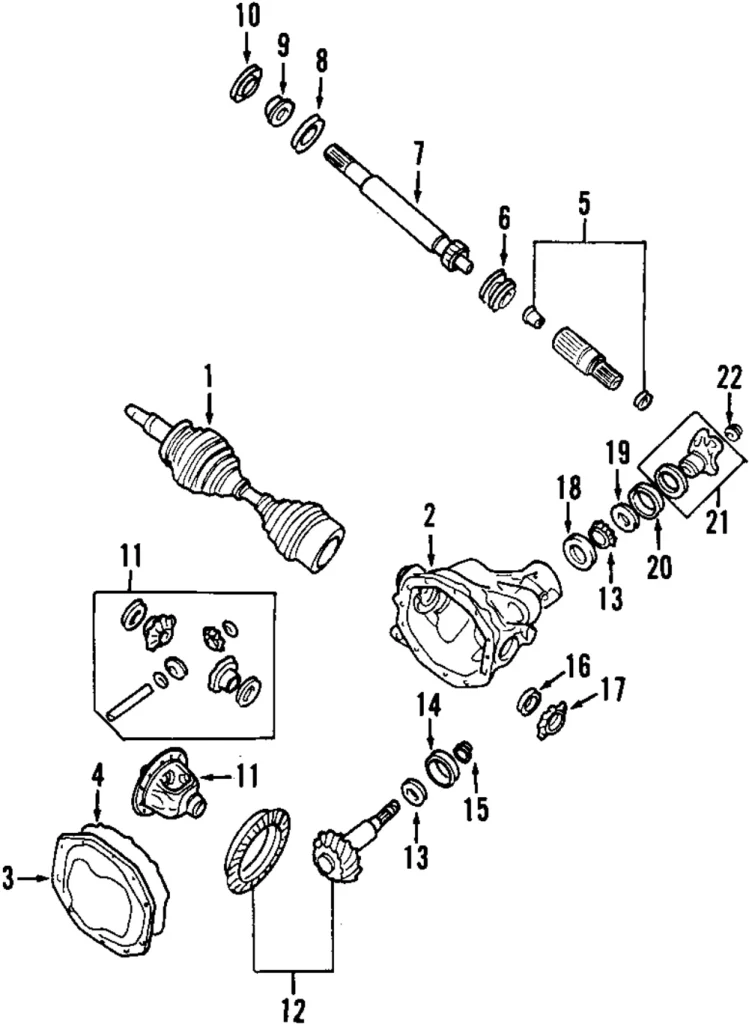 Rear Pinion Bearing Cup - Mazda (ZZL0-27-146A)