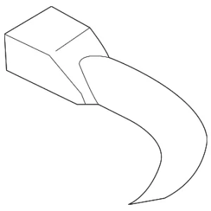 Outer Buckle - Mazda (TDY1-57-720A-34)