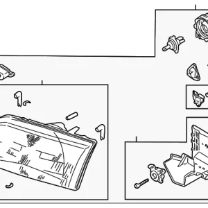 Headlamp Assembly - Mazda (GD8A-51-030A-P1)