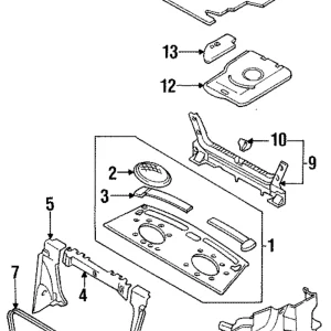 Rear Panel Trim - Mazda (BC1D-68-89XC)