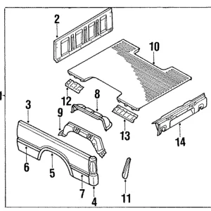 Corner Post - Mazda (UB41-65-430A)