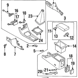 Side Panel Fastener - Mazda (B467-68-AC3-43)