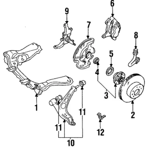 Brake Hose - Mazda (FB01-43-810B)
