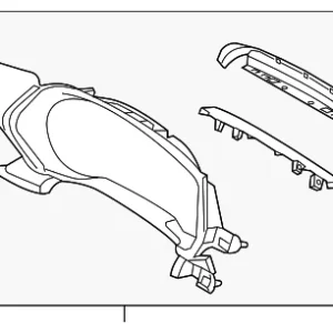 Cluster Bezel - Mazda (KJL5-55-420-02)