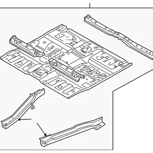 Floor Pan Assembly - Mazda (EC01-53-601C)