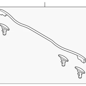 Rear Weather-Strip - Mazda (BDTS-56-760A)