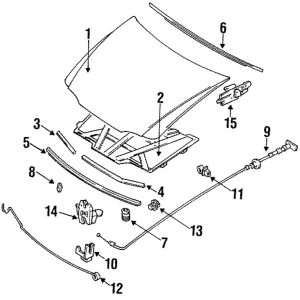Hinge - Mazda (GA5R-52-410B)