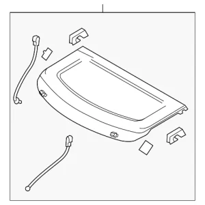 Pkg Tray Trim - Mazda (BBN9-68-310E-02)