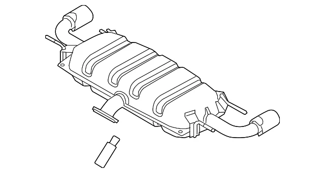 Muffler & Pipe - Mazda (PYL6-40-100B)