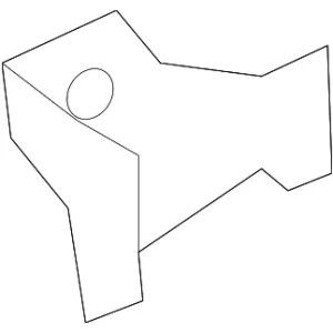 Front Bracket Nut Plate - Mazda (KD53-70-286)