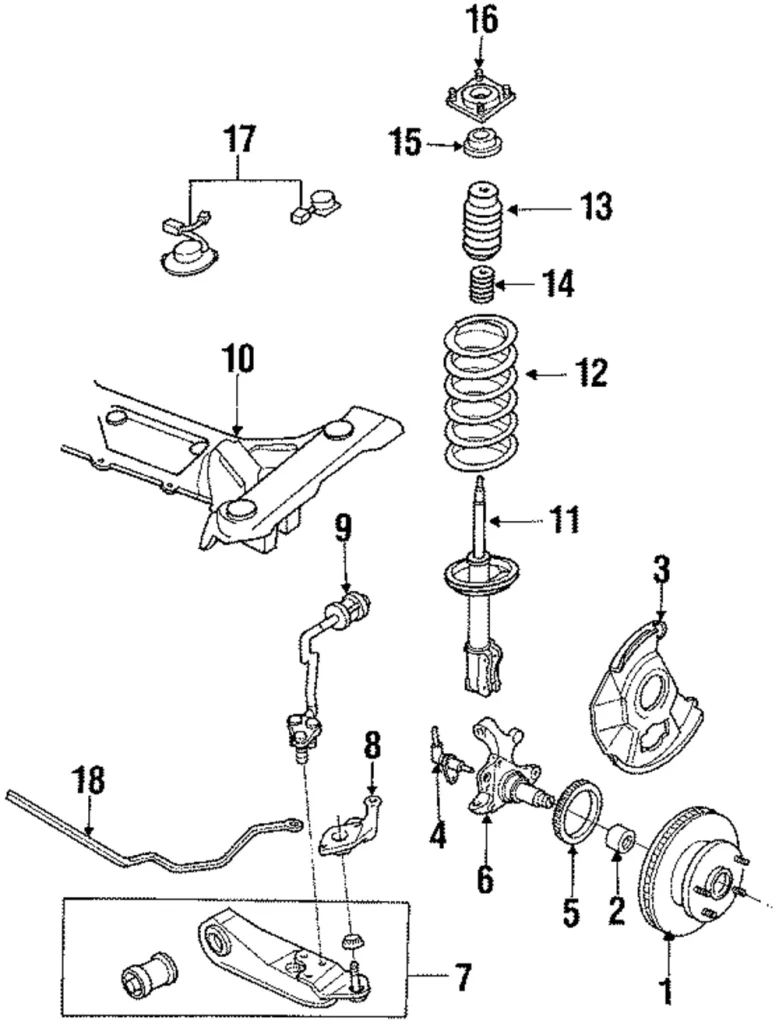 Front Wheel Bearing - Mazda (H260-33-047-MV)