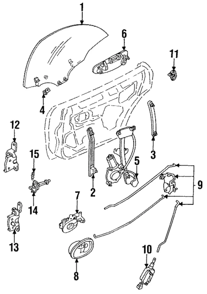 Handle, Inside - Mazda (HG30-73-330A)