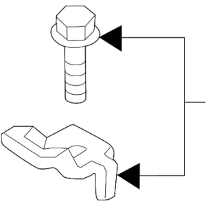 Seat Belt Anchor - Mazda (BDGF-57-77ZB)