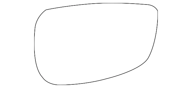 Mirror Glass - Mazda (DGH9-69-1G1)