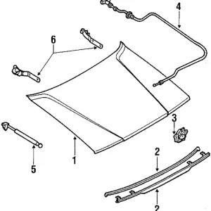 Molding Assembly - Mazda (8AH3-50-4A0)