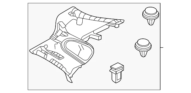 Upper Quarter Trim - Mazda (DGH9-68-260B-02)