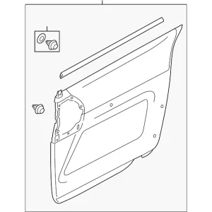 Door Trim Panel - Mazda (CG36-68-520-02)