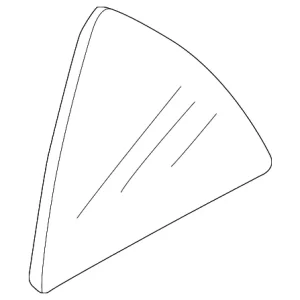 Fixed Glass - Mazda (B25D-72-661B)