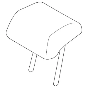 Headrest, Center - Mazda (D10B-88-340-40)