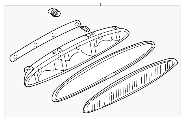High Mount Lamp - Mazda (LC62-51-580B)