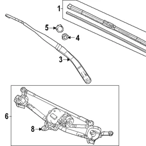 Motor & Linkage - Mazda (DN4J-67-37X)