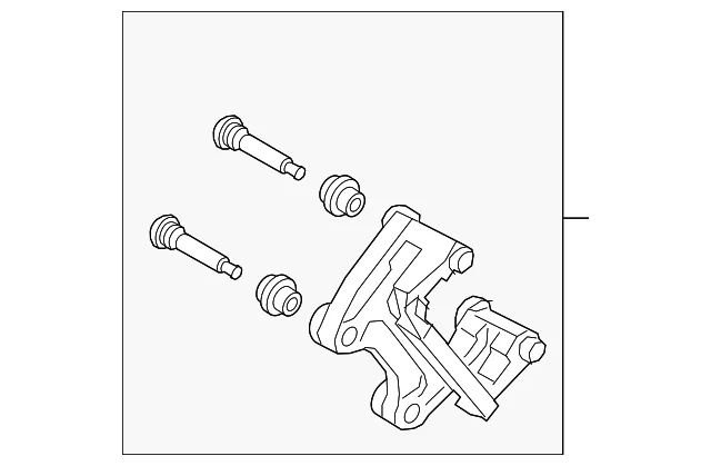 Caliper Mount - Mazda (VAY0-26-28X)