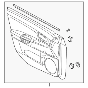 Trim Panel Assembly - Mazda (BAN6-68-42YD-02)