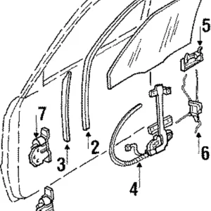 Window Regulator - Mazda (G211-58-560B)