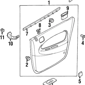Belt Weather-Strip - Mazda (BC1D-72-821)