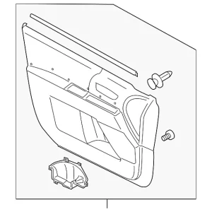 Door Trim Panel - Mazda (CC43-68-420H-02)