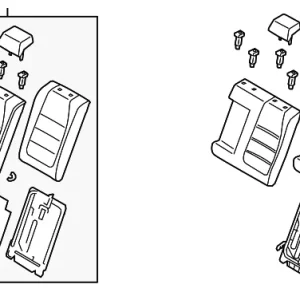 Seat Back Assembly - Mazda (BJT1-57-400D-02)